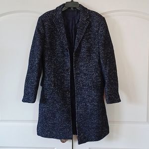 J Crew mens sz 38, woolblend herringbone Thompson topcoat, smoke-free home